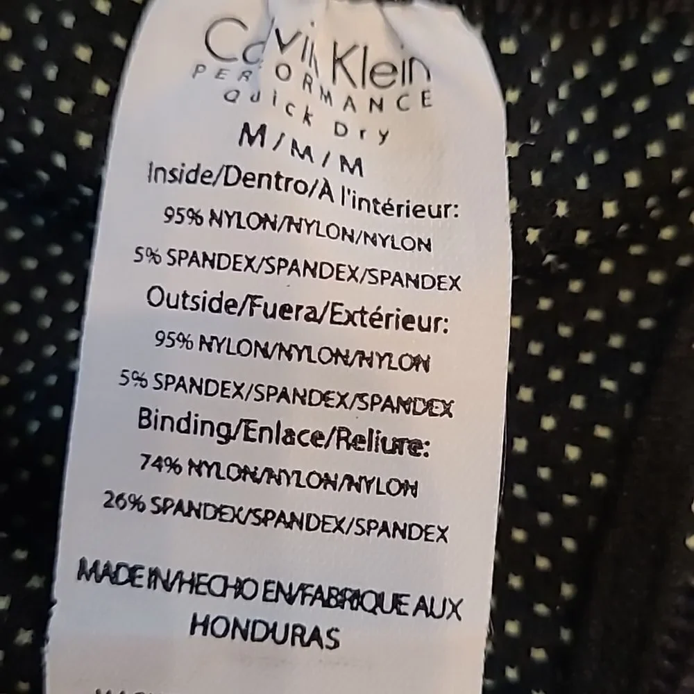 Calvin Klein  performance quick dry sz M Activewear raceback  top - Picture 6 of 6